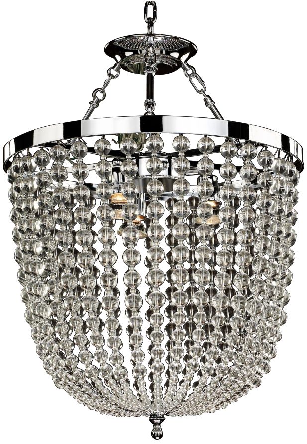 Arcadia 19" Wide Chrome and Crystal DualMount Chandelier 9V707 Lamps Plus