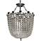 Arcadia 19" Wide Chrome and Crystal Dual-Mount Chandelier