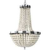Moscato 28 1/2&quot; Wide Champagne Pearl 9-Light Chandelier