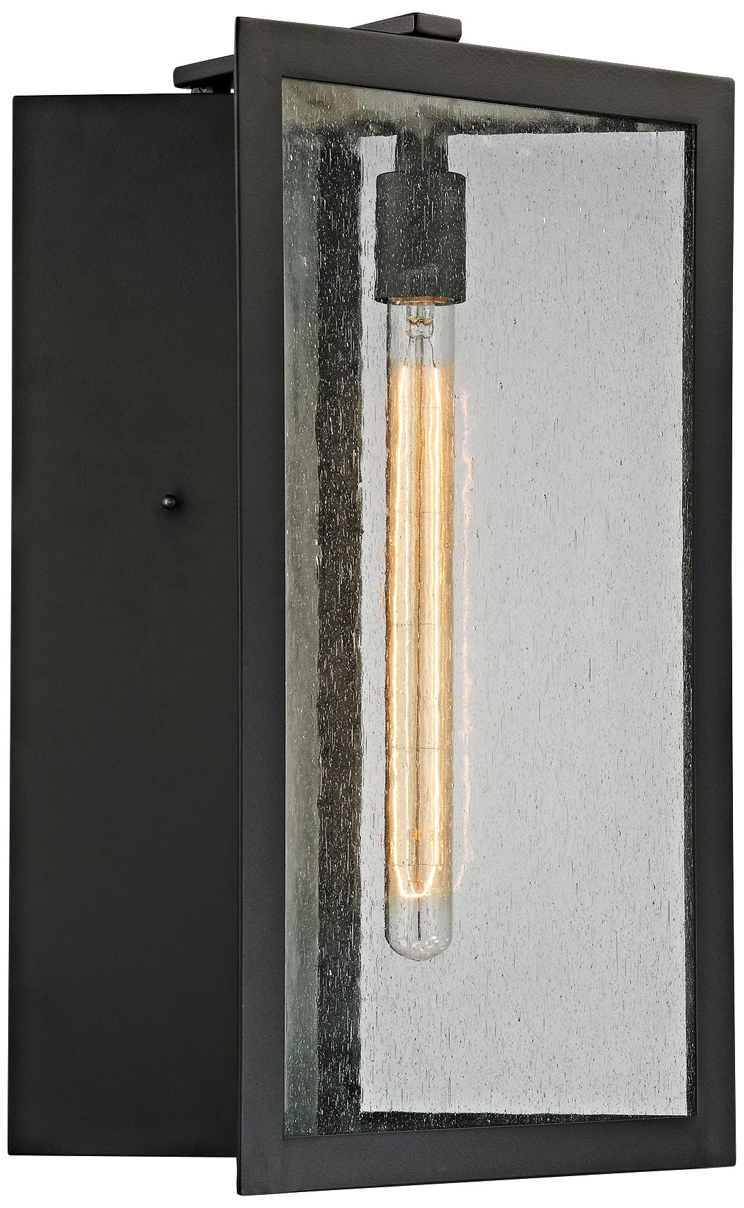 Inverse 19" High Matte Black Outdoor Wall Light