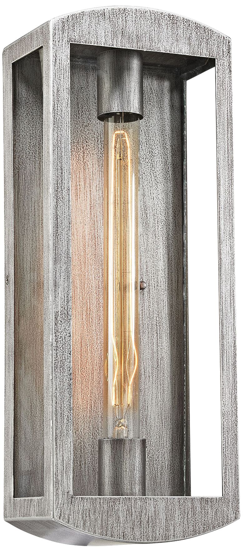 Trenton 17" High Silvery Ash Outdoor Wall Light