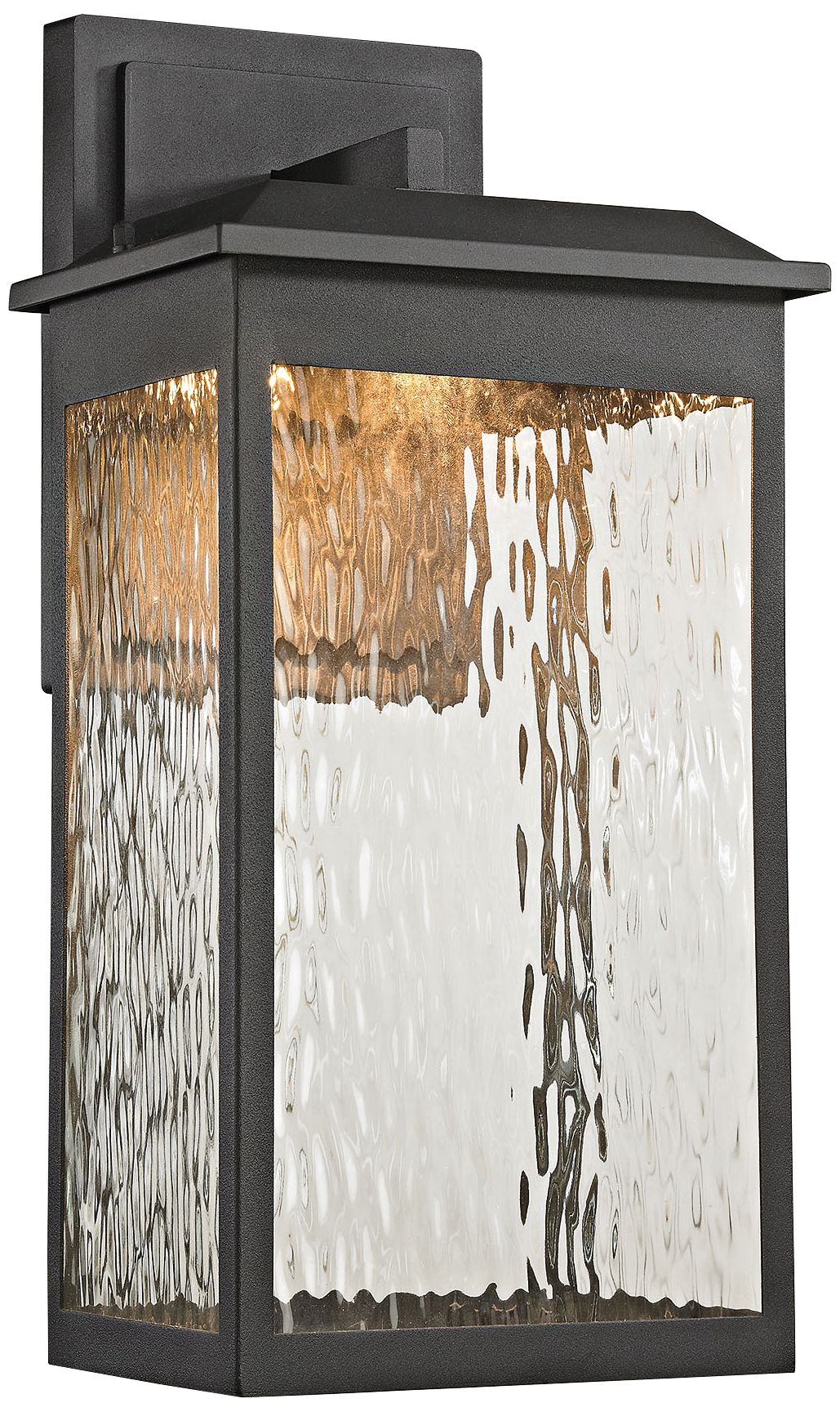 Newcastle 17" High Matte Black LED Outdoor Wall Light