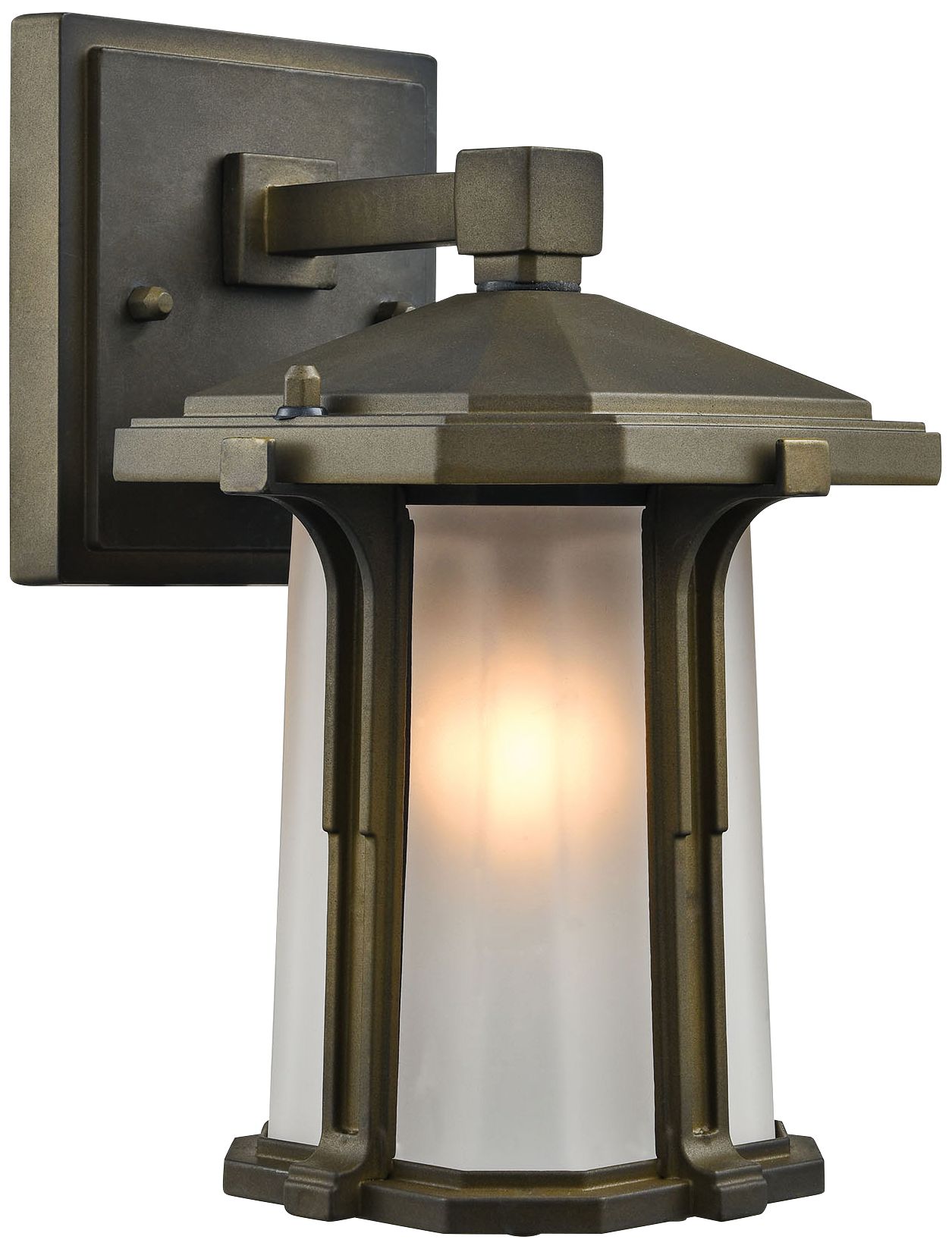 Brighton 10" High Smoked Bronze Outdoor Wall Light