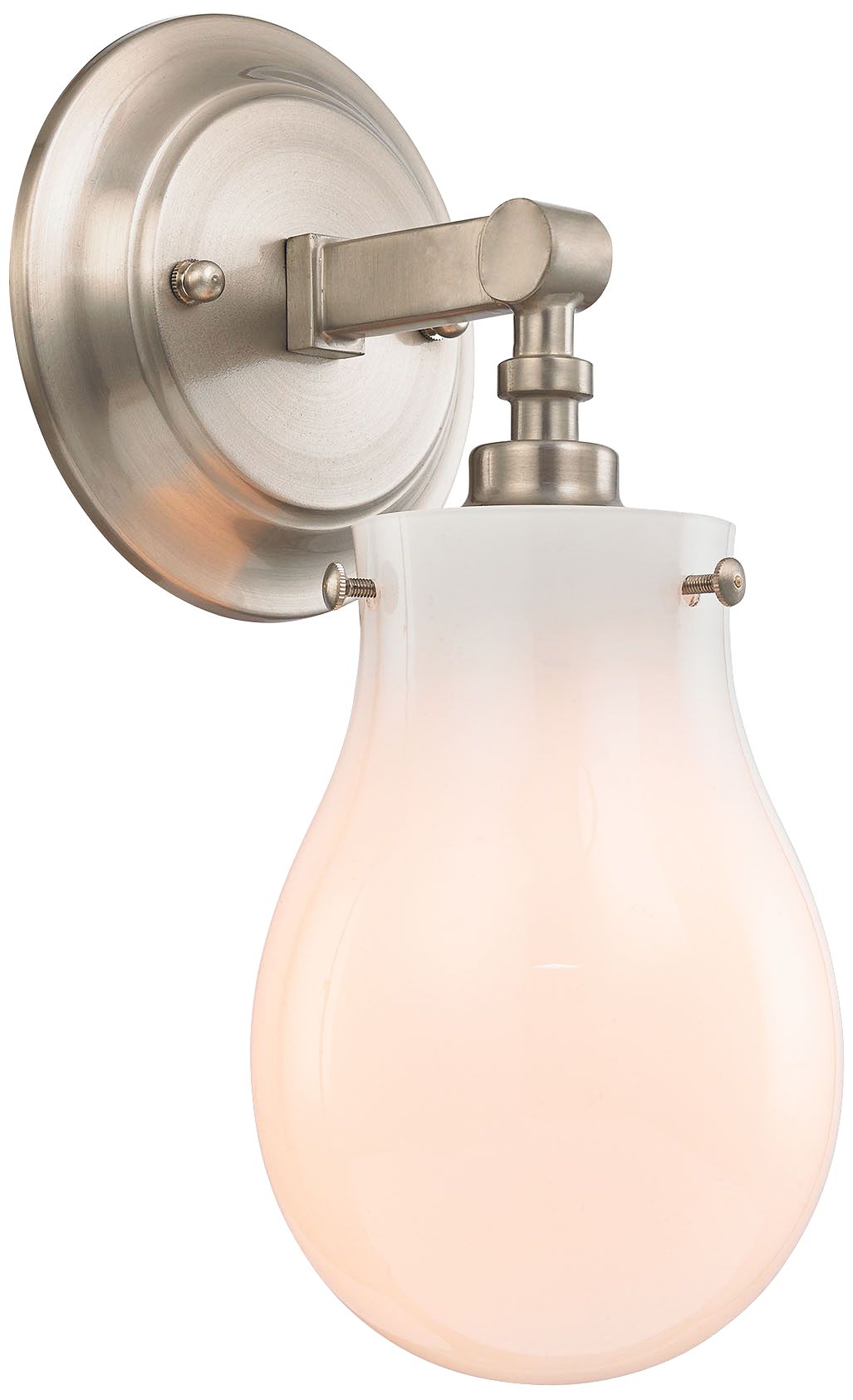 Jaelyn 12" High Brushed Nickel 1-Light Wall Sconce