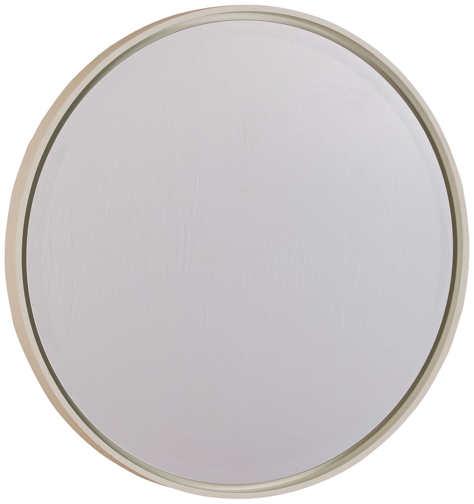 Cooper Classics Hadly Glossy White 30" Round Wall Mirror
