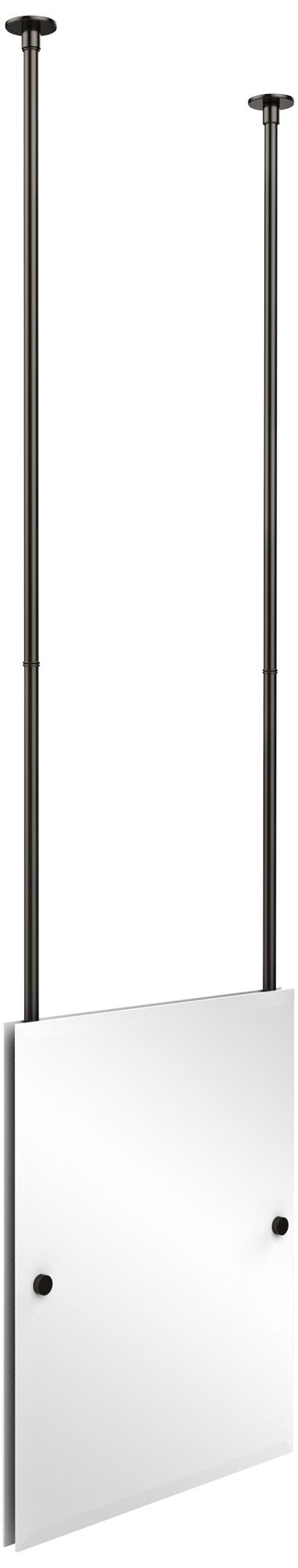 Avondale Ceiling-Hung Oiled Bronze 21" x 26" Mirror