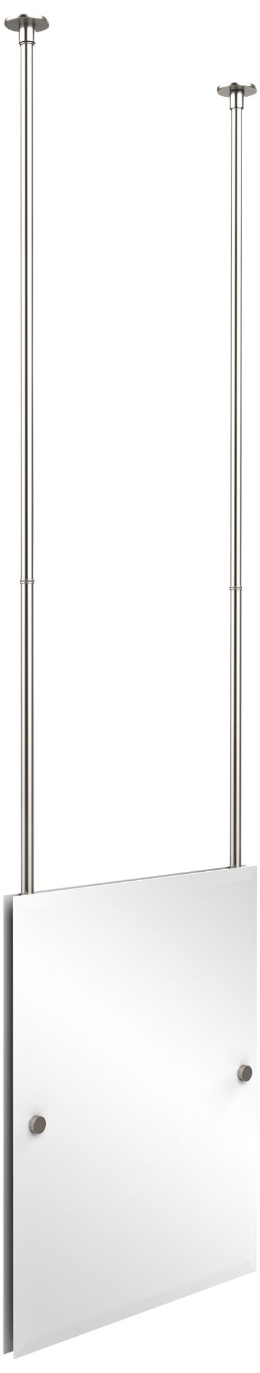 Avondale Ceiling Hung Satin Nickel 21 X 26 Mirror 9w221