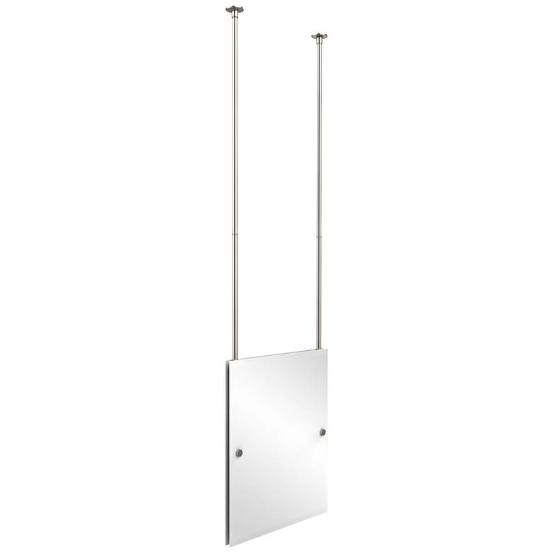 Avondale Ceiling Hung Satin Nickel 21 X 26 Mirror 9w221