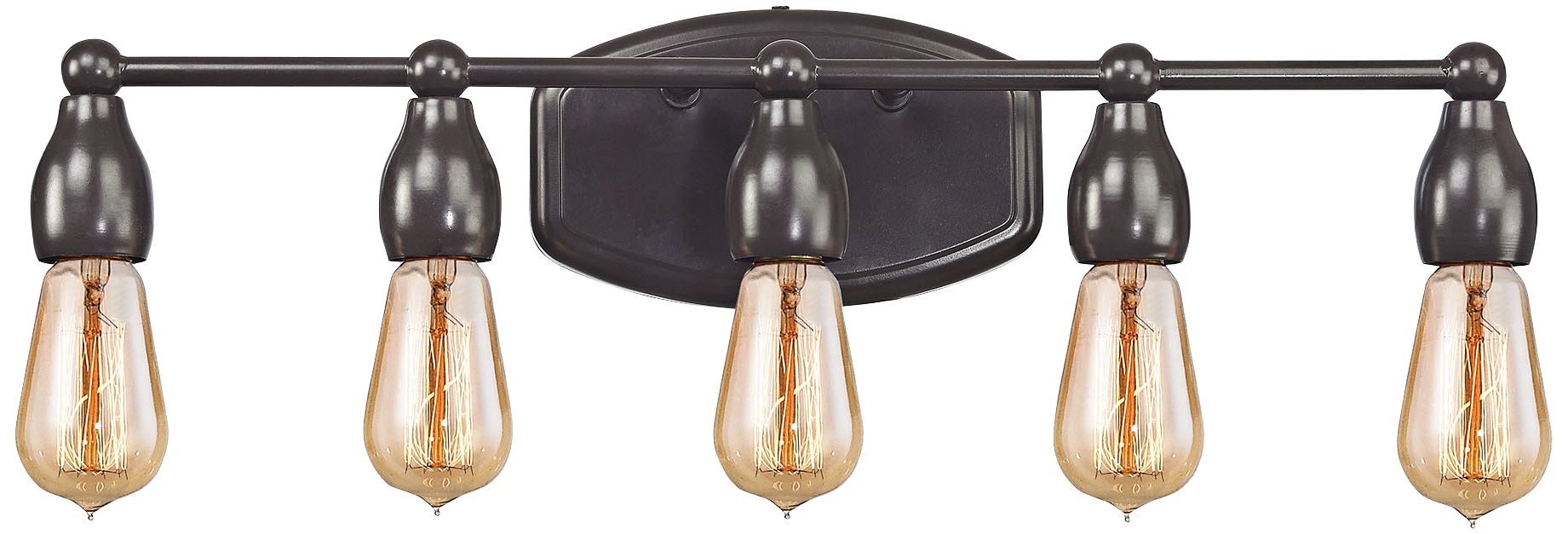 Vernon 23" Wide Oil Rubbed Bronze 5-Light Bath Light