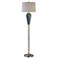 Uttermost Almanzora 67 1/4" High Brushed Nickel Floor Lamp