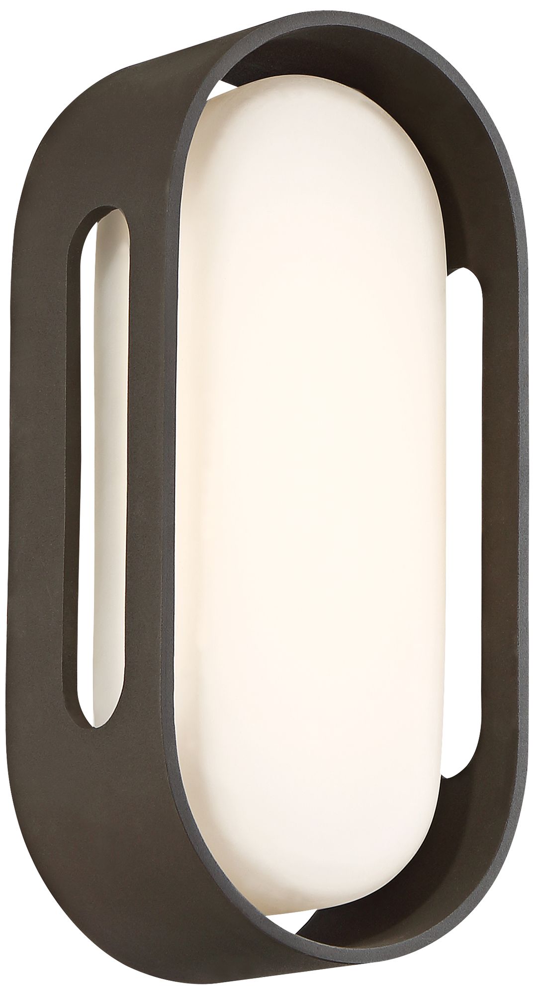 George Kovacs Floating Oval 11"H LED Bronze Wall Sconce