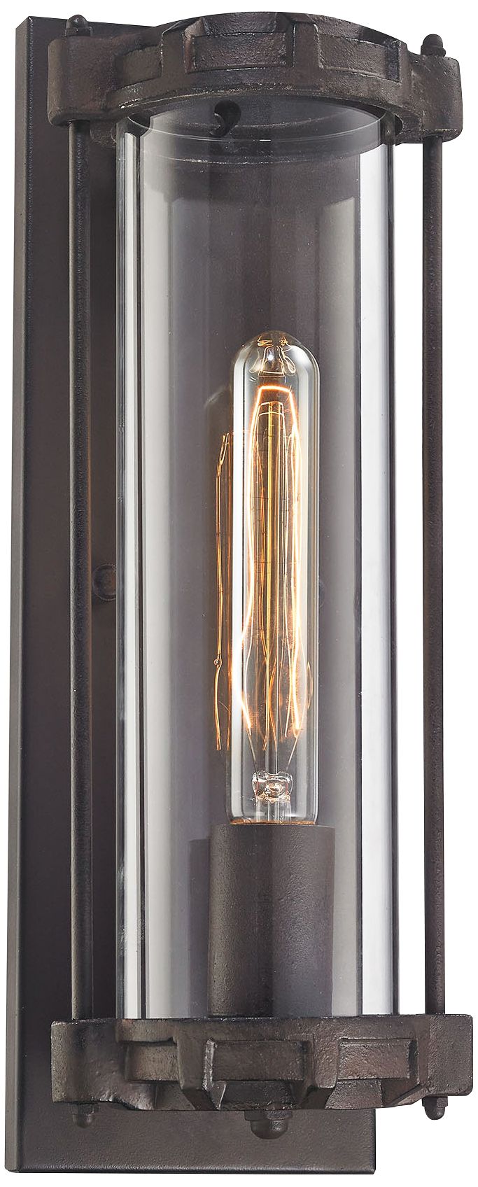 Chasebrook 15" High Clay Iron Wall Sconce