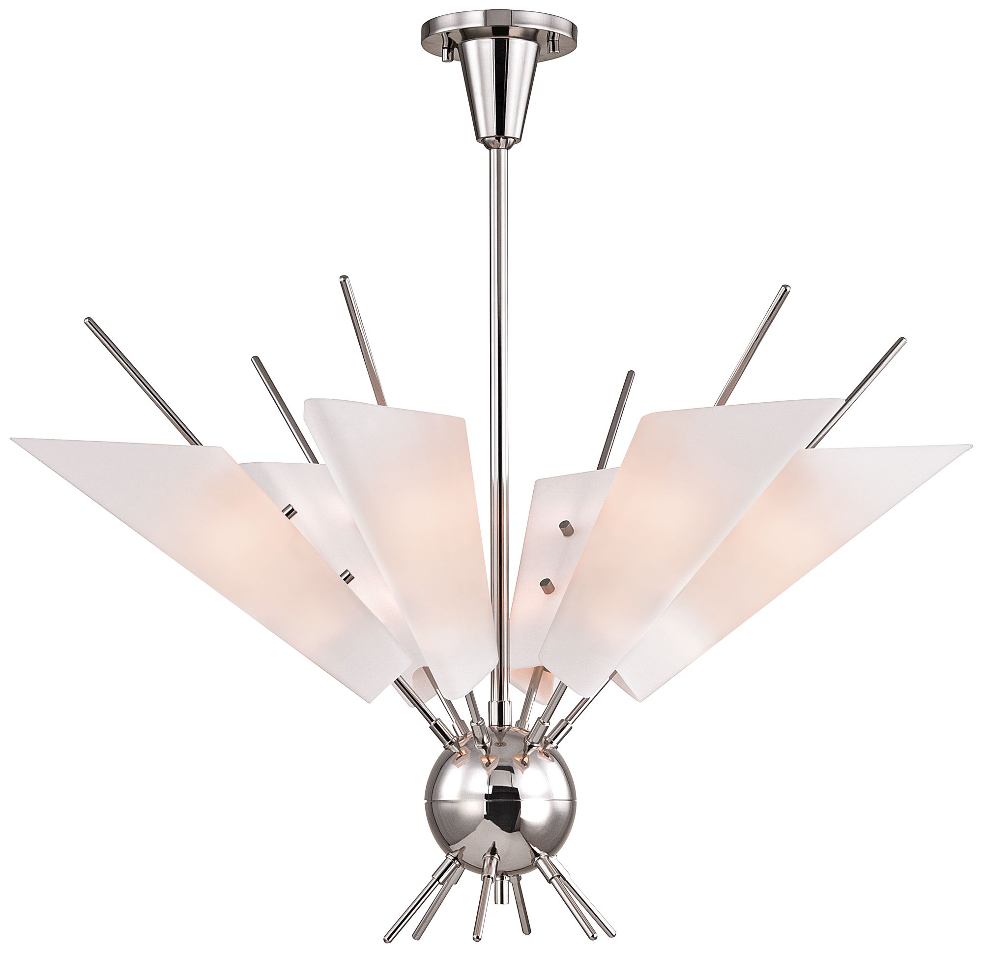 Cooper 32 1/4" Wide Polished Nickel 12-Light LED Chandelier