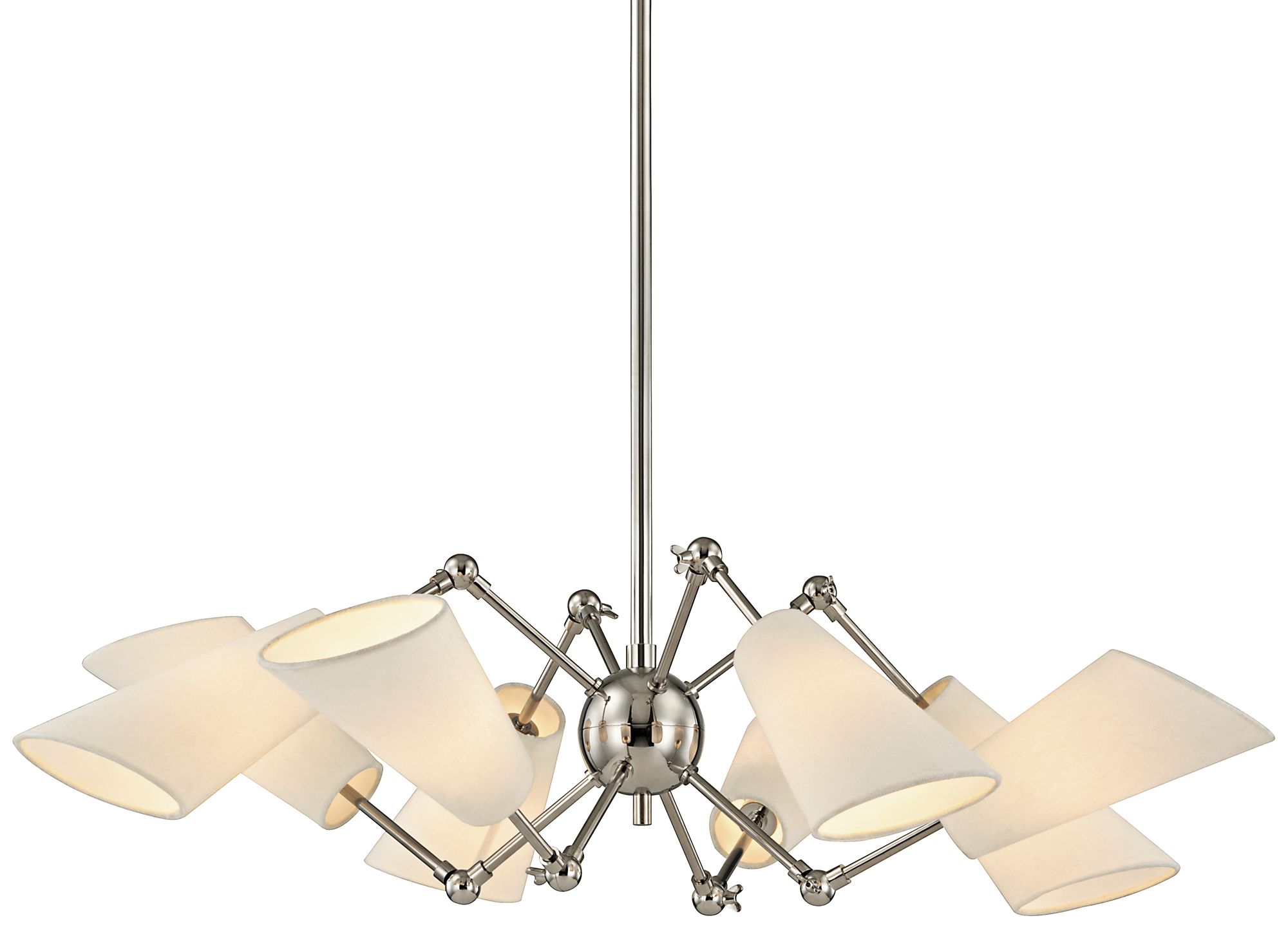 Hudson Valley Buckingham 34 1/2"W Polished Nickel Chandelier