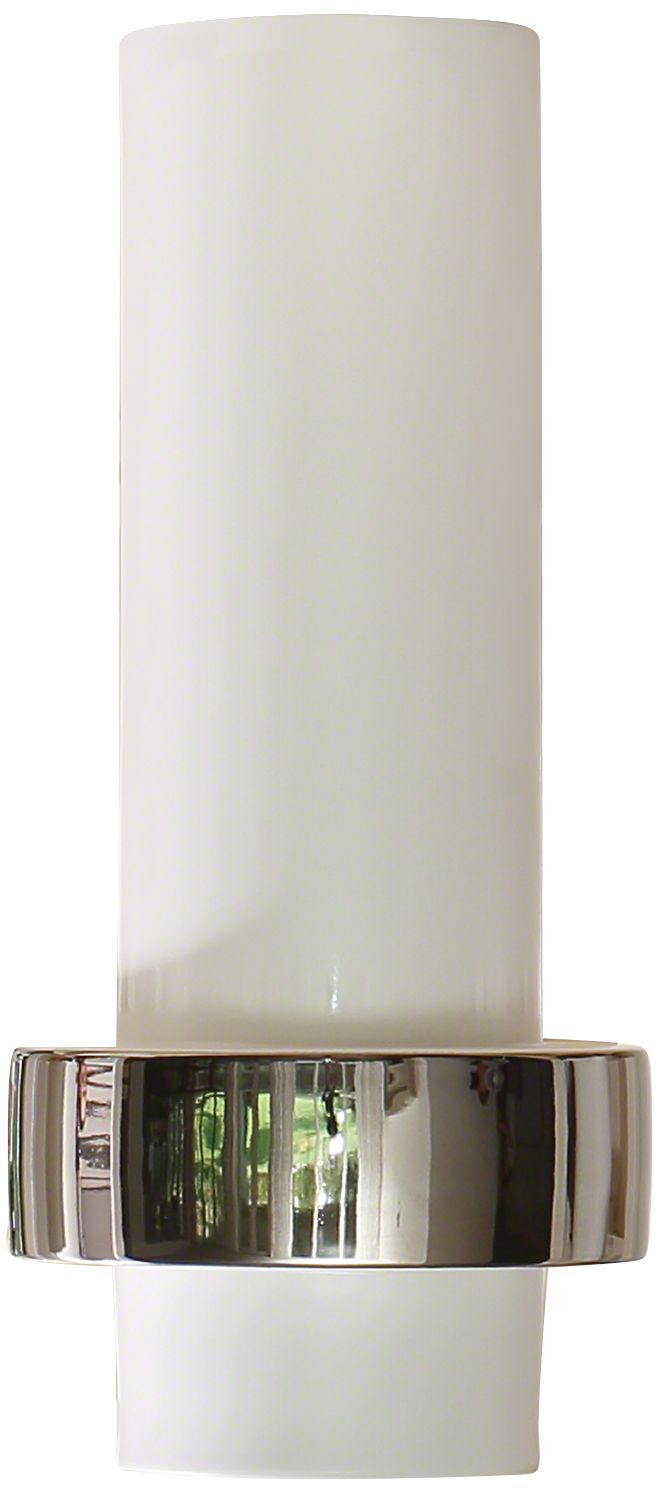 Sensei White and Silver 13 1/2" High Low-Ring Ceramic Vase