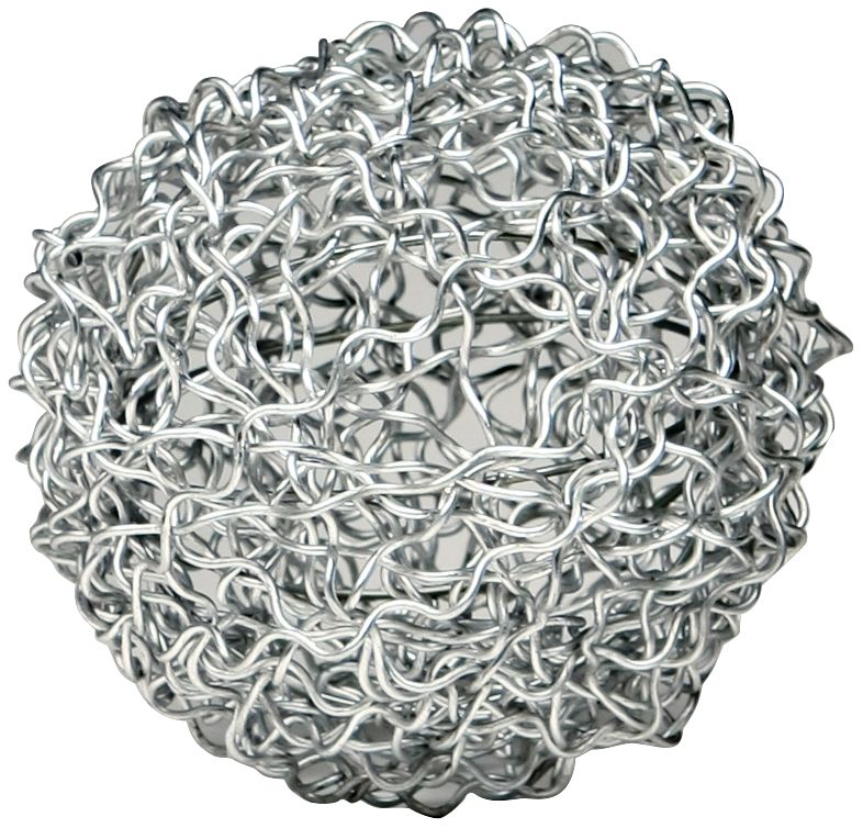 Teslyn Silver Iron Large Wire Ball 9W814 Lamps Plus