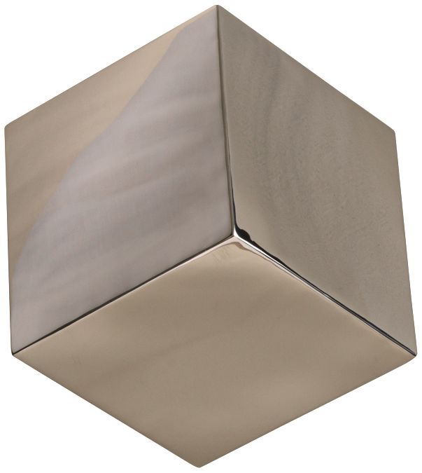 Tumbling Block Nickel Stainless Steel Wall Cube