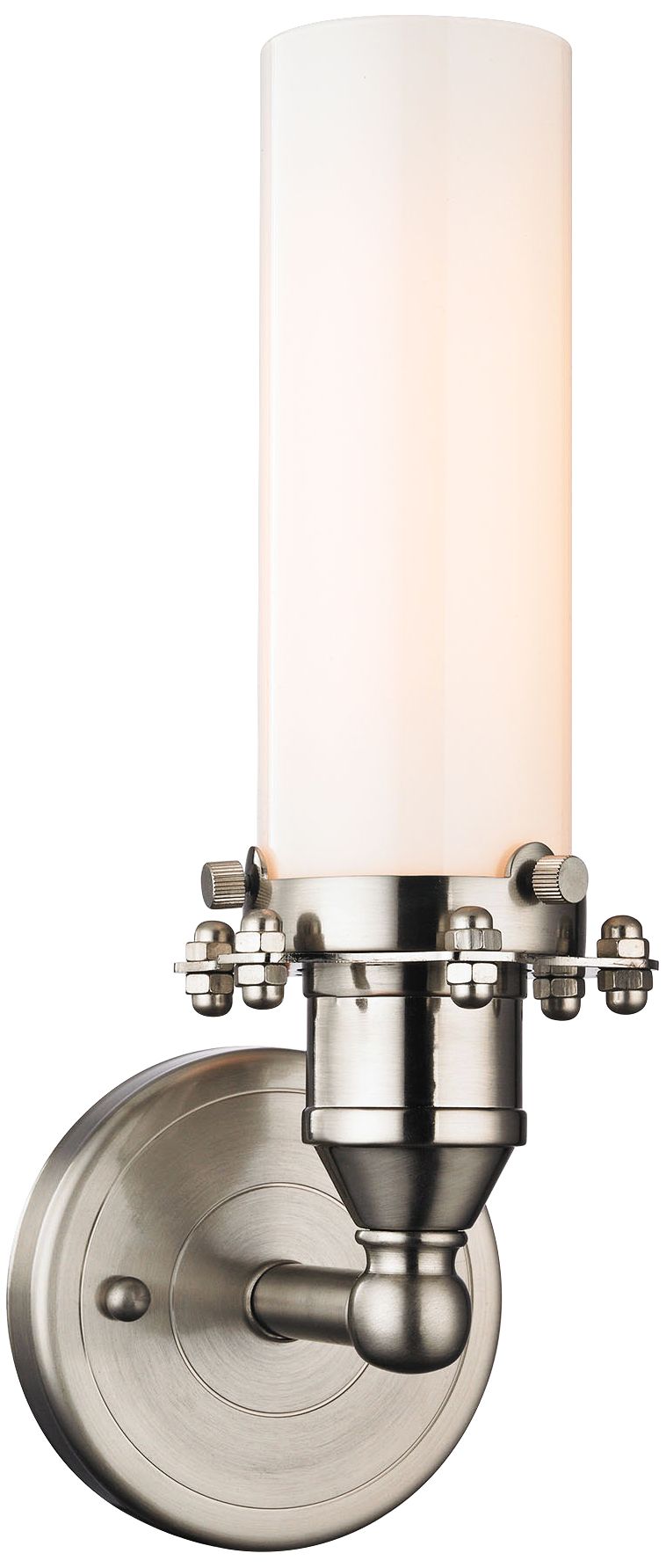 Fulton 12" High Satin Nickel 1-Light Wall Sconce