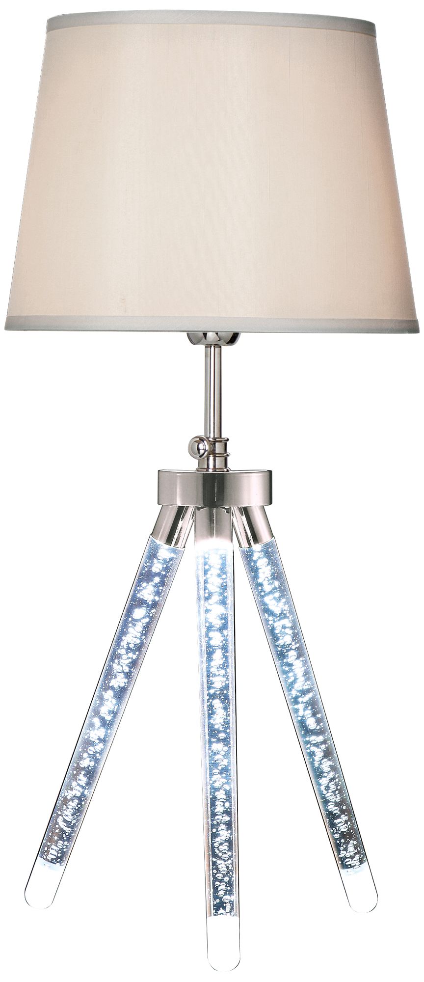 chrome tripod table lamp