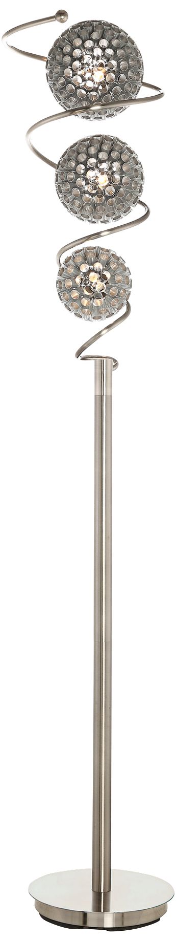 Orbine Sand 3-Light Chrome Floor Lamp