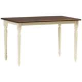 Napoleon 46 3/4&quot; Wide Cherry and Buttermilk Dining Table