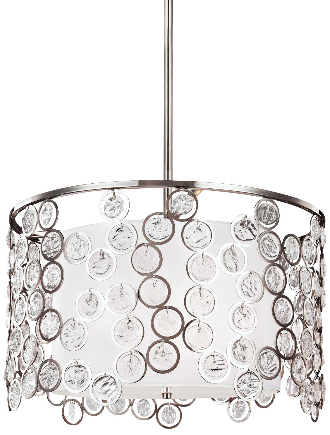 Feiss Lexi 19" Wide Polished Nickel Pendant Light