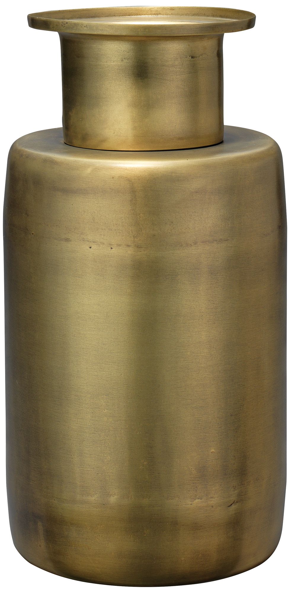 Jamie Young Hera Antique Brass 12" High Metal Vase