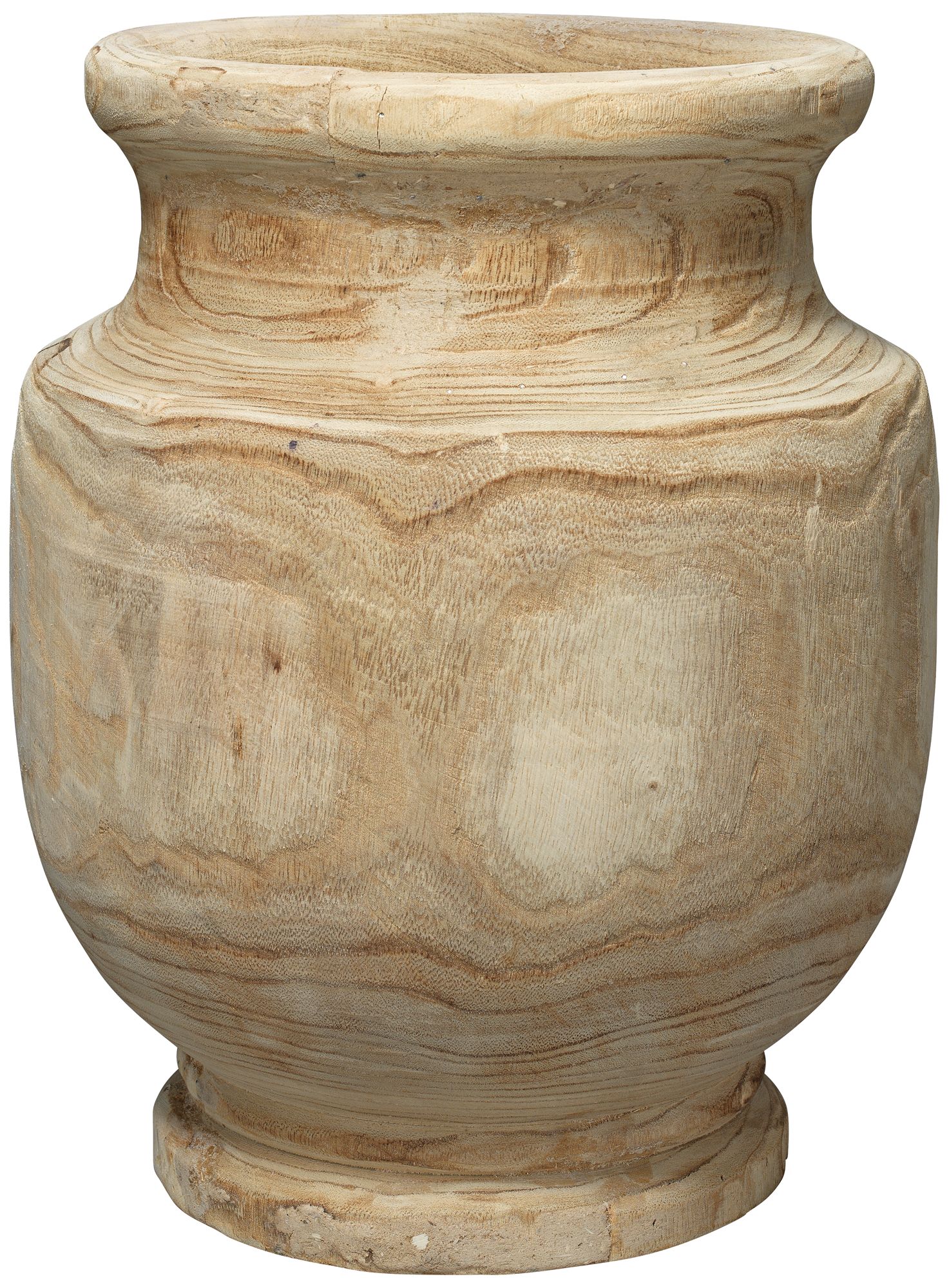 Jamie Young Laguna 17 3/4" High Natural Wood Vase