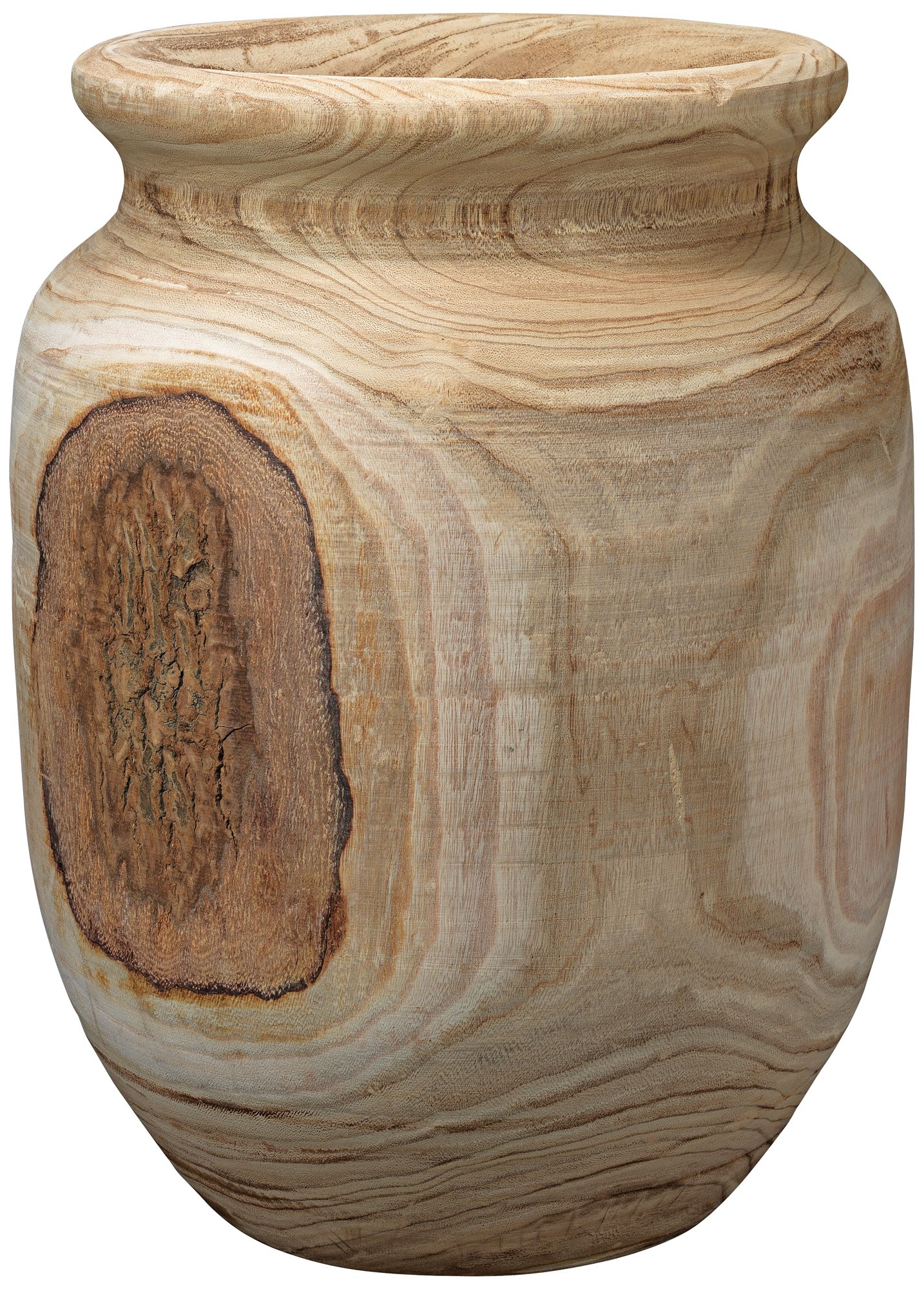 Jamie Young Topanga Natural Wood 22" High Wooden Vase