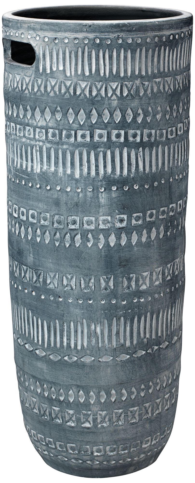 Zion Gray 28 1/2" High Southwest Rustic Ceramic Vase