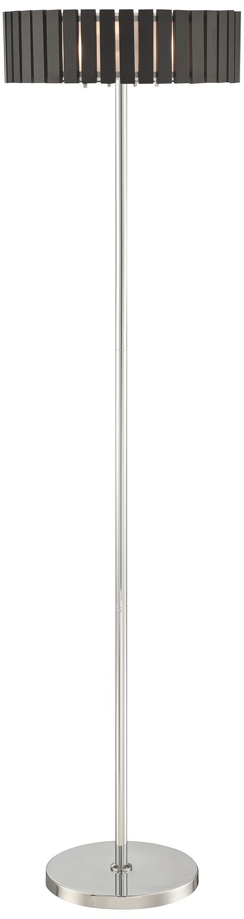 Lite Source Maxwell Chrome Metal Floor Lamp