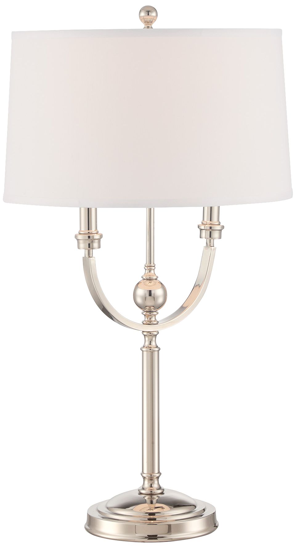 Lite Source Camila Polished Steel Candelabra Table Lamp