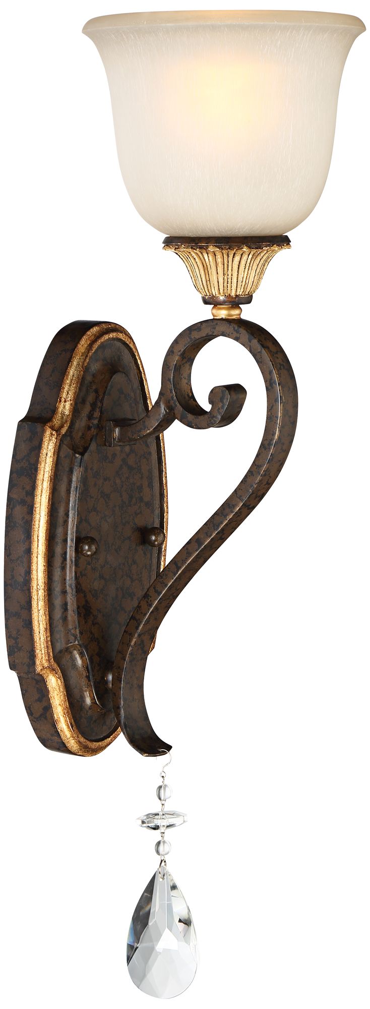 Metropolitan Chateau Nobles 21 3/4"W Bronze Wall Sconce