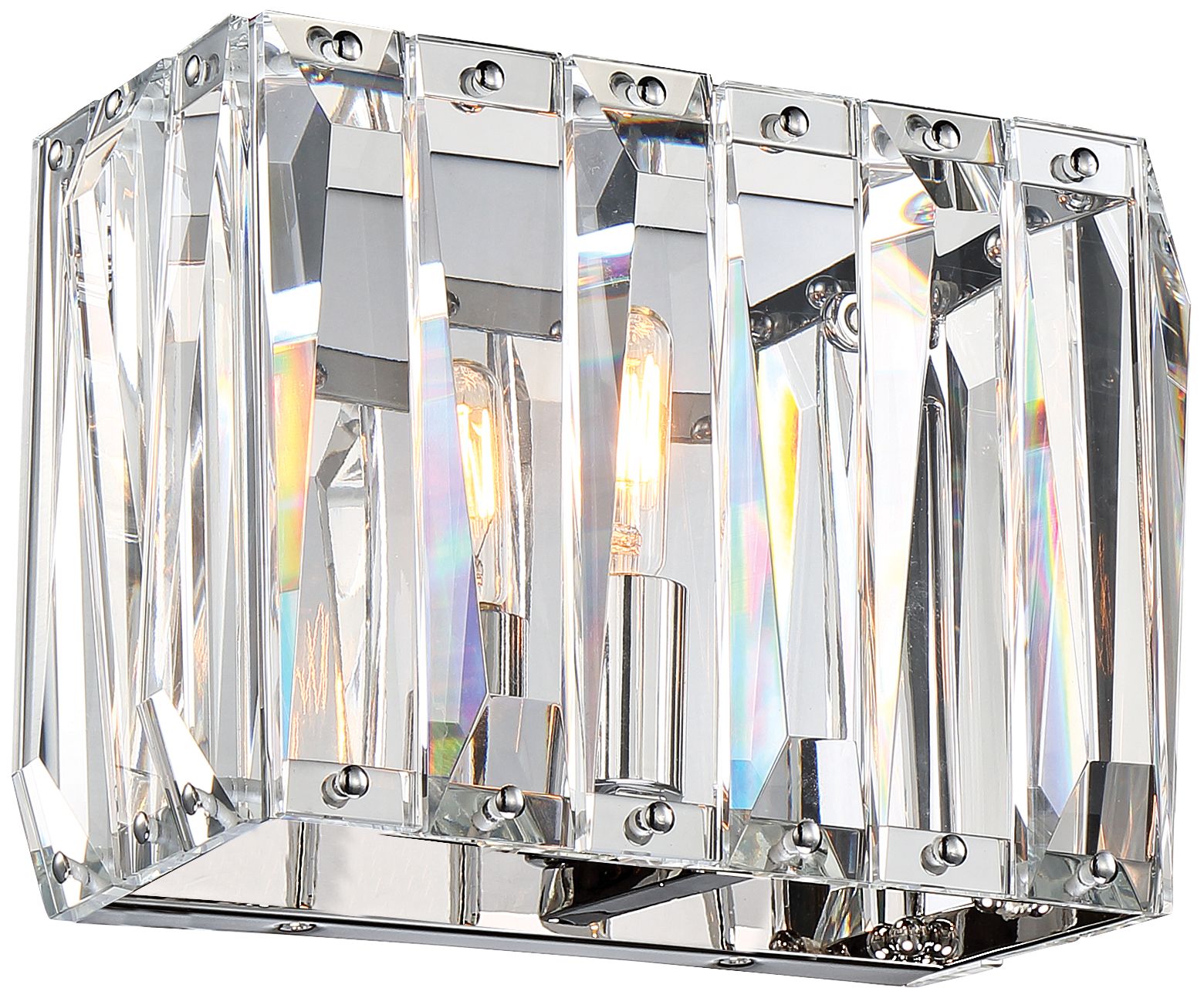 Metropolitan Coronette 7 1/2" High Chrome Wall Sconce