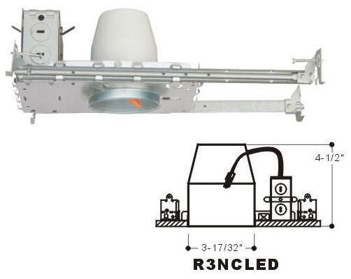 White 3" Air Tight New Construction Housing