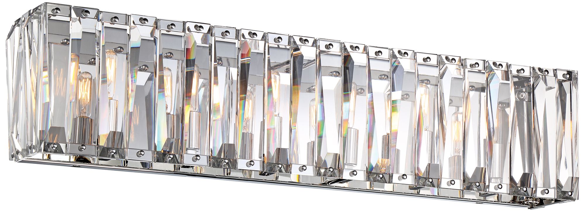 Metropolitan Coronette 6-Light 33 1/4"W Chrome Bath Light