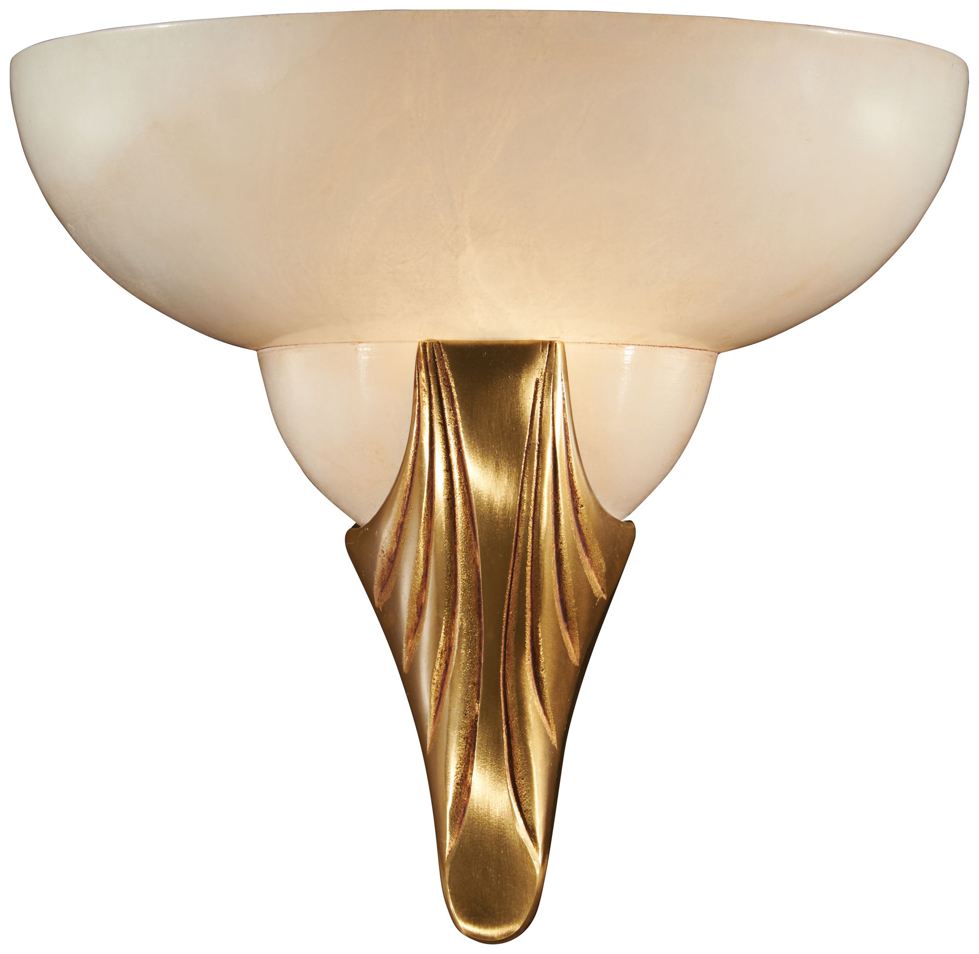 Metropolitan 10 1/4"H French Gold Hand-Made Wall Sconce