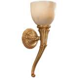 Metropolitan 17 1/2&quot;H French Gold Hand-Made Wall Sconce