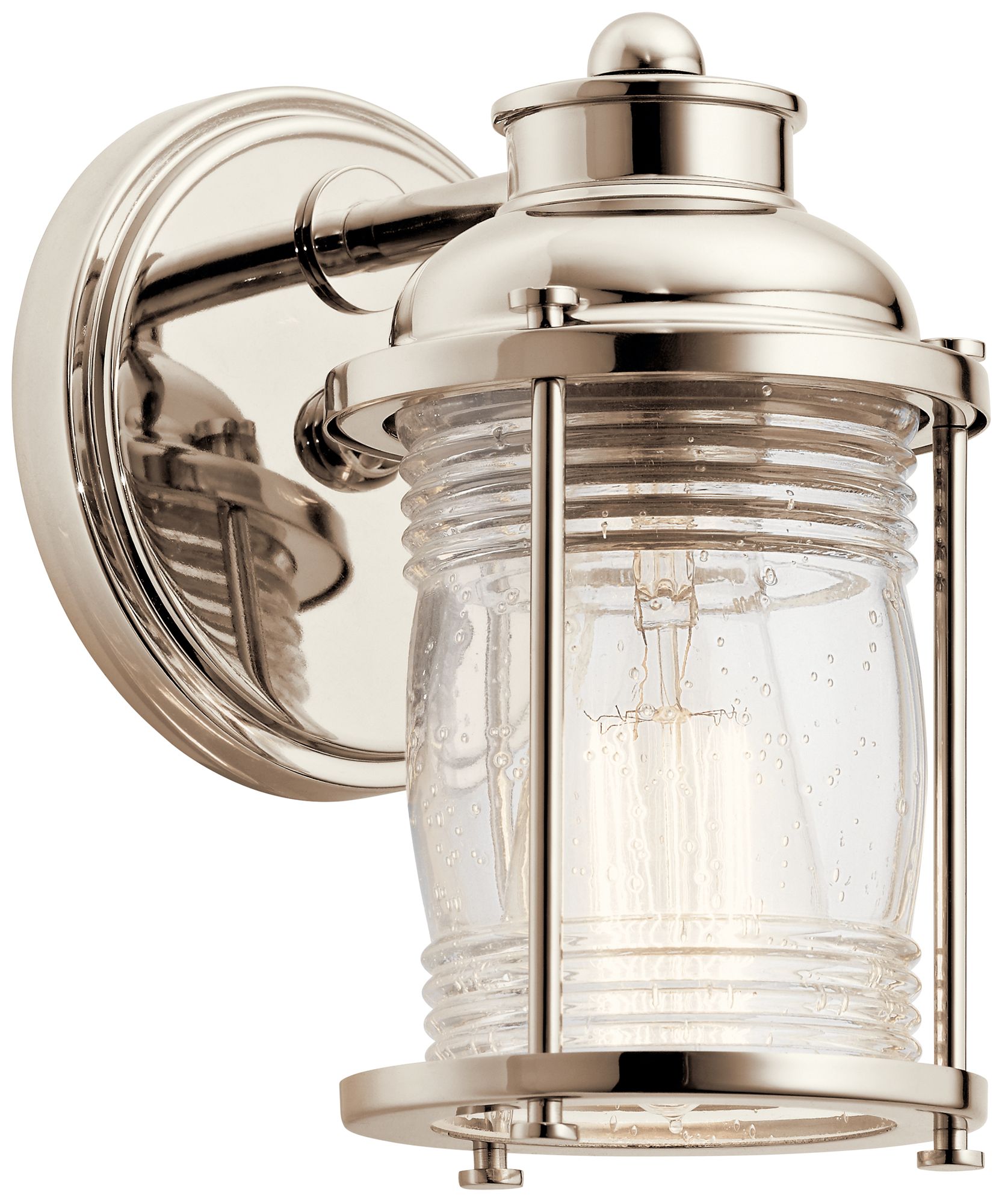 Kichler Ashland Bay 5" Wide Polished Nickel Wall Sconce 9Y286