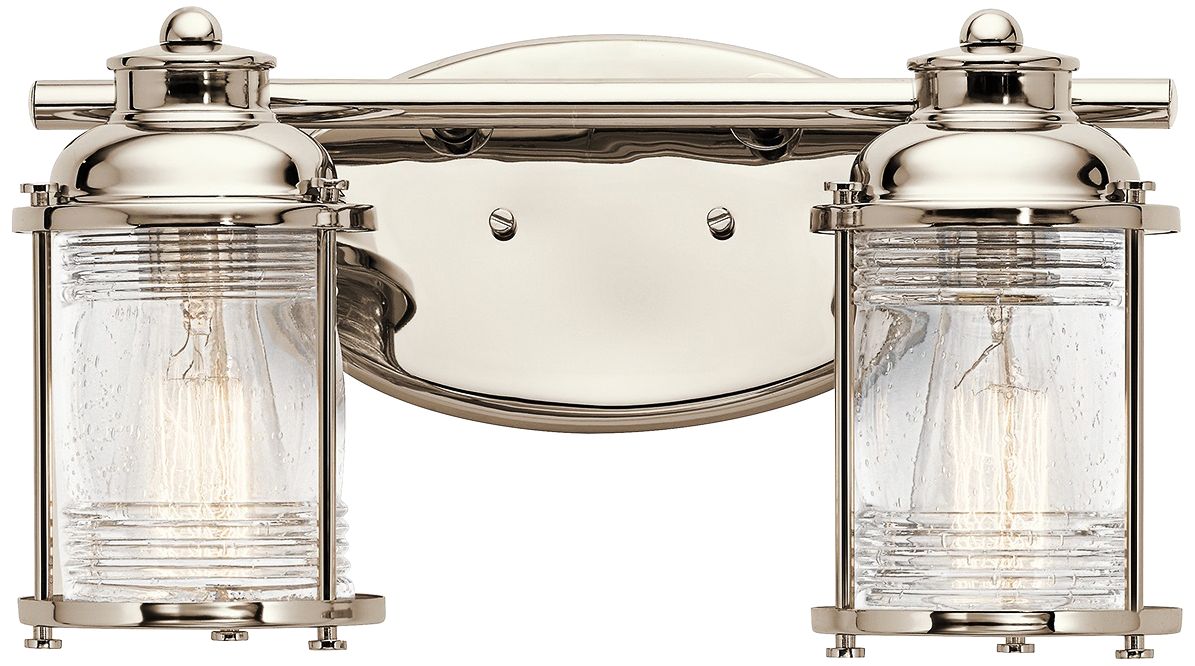 Kichler Ashland Bay 14 1/4"W Polished Nickel Bath Light