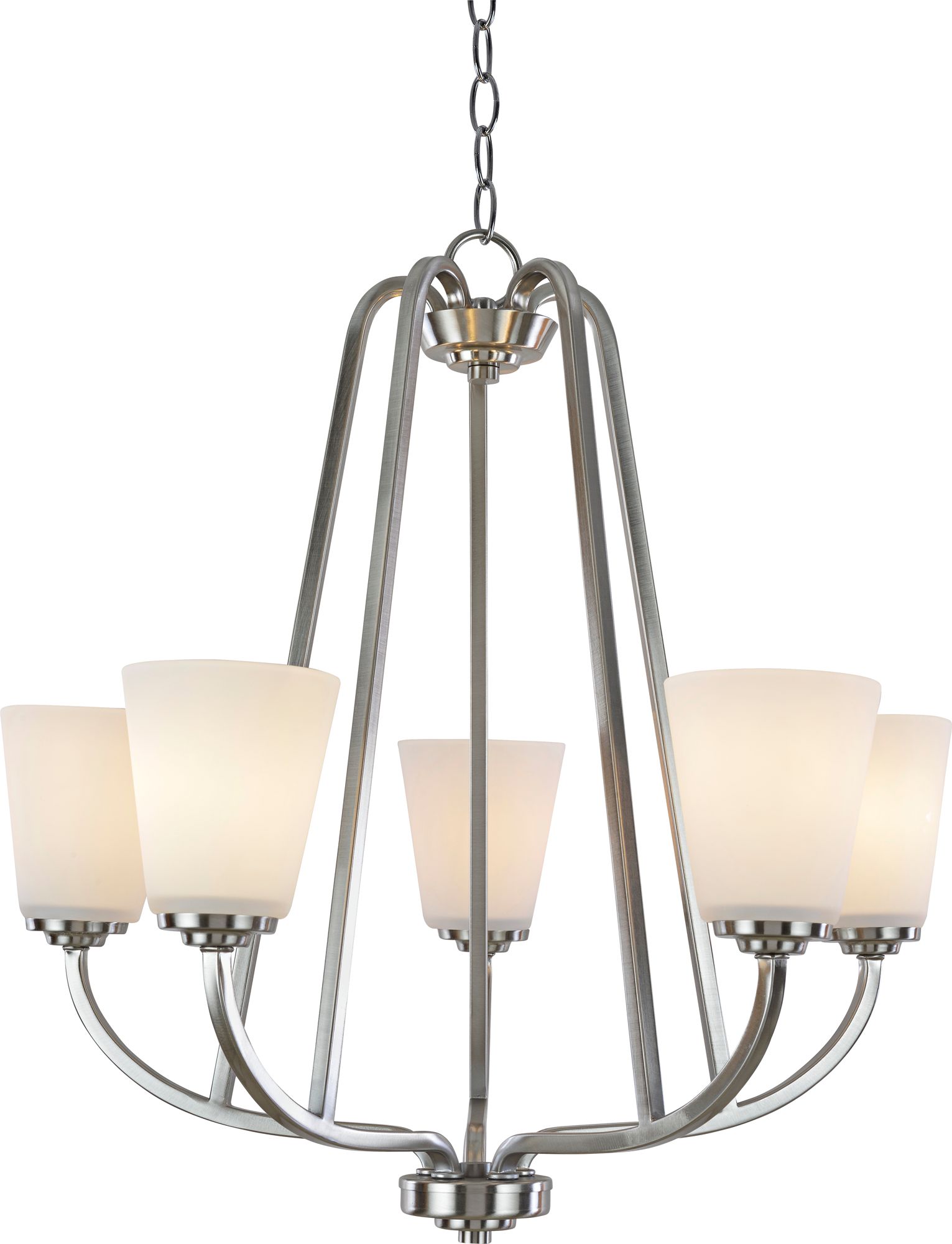 Artcraft Hudson 24 1/2"W Brushed Nickel 5-Light Chandelier
