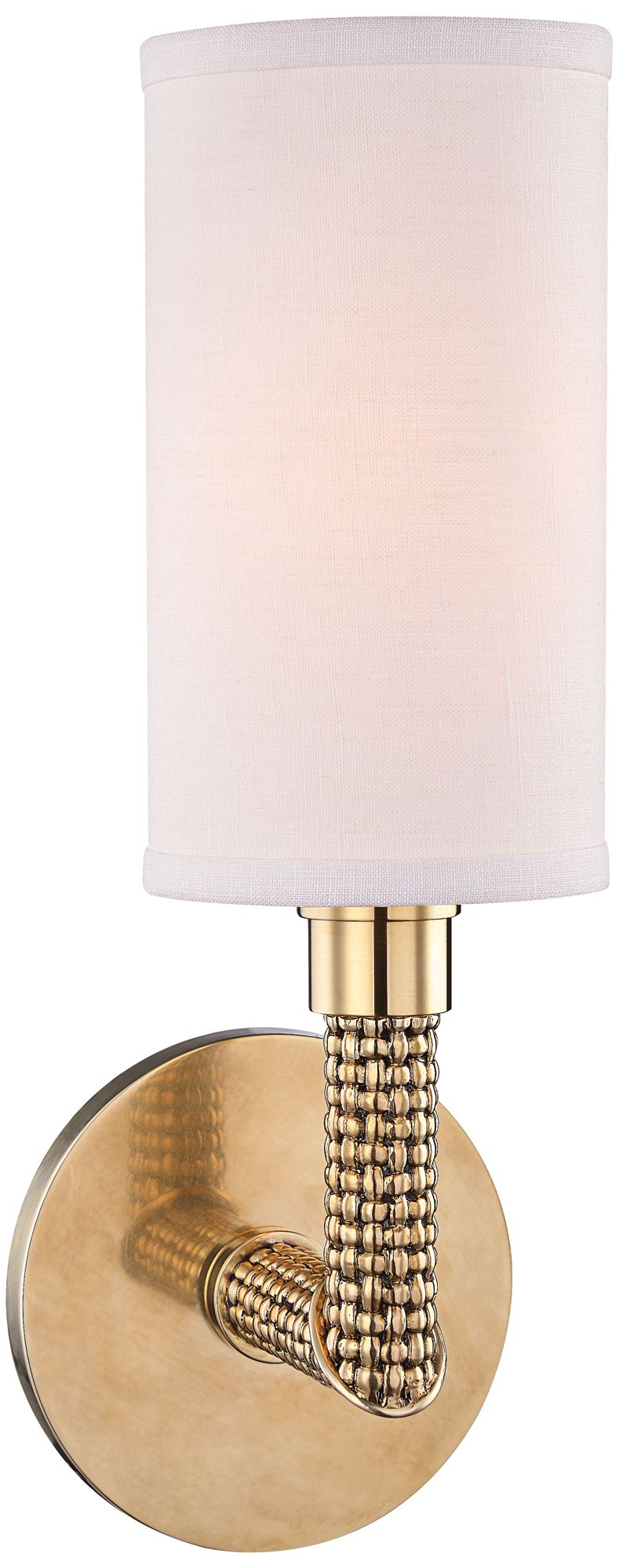 Hudson Valley Dubois 13" High Aged Brass Wall Sconce