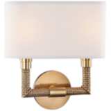 Hudson Valley Dubois 12 1/2&quot;H Aged Brass Wall Sconce