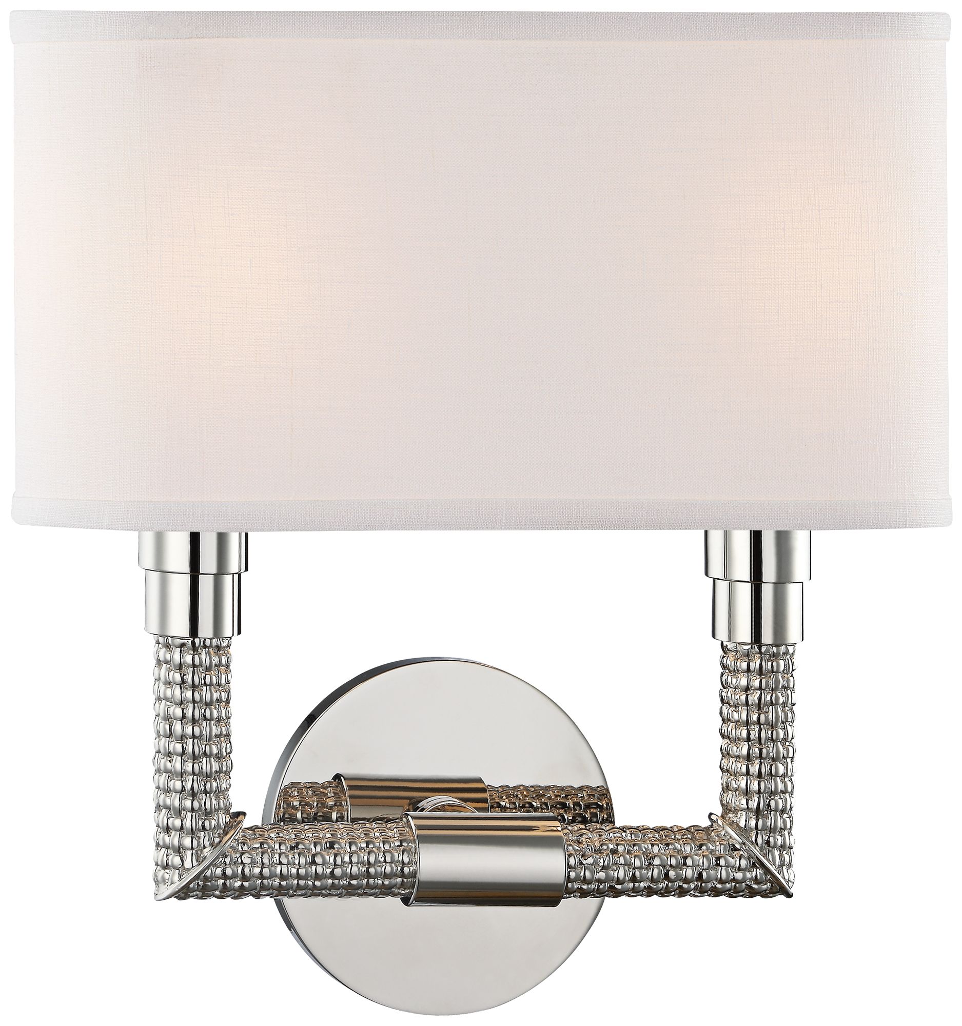 Hudson Valley Dubois 12 1/2"H Polished Nickel Sconce