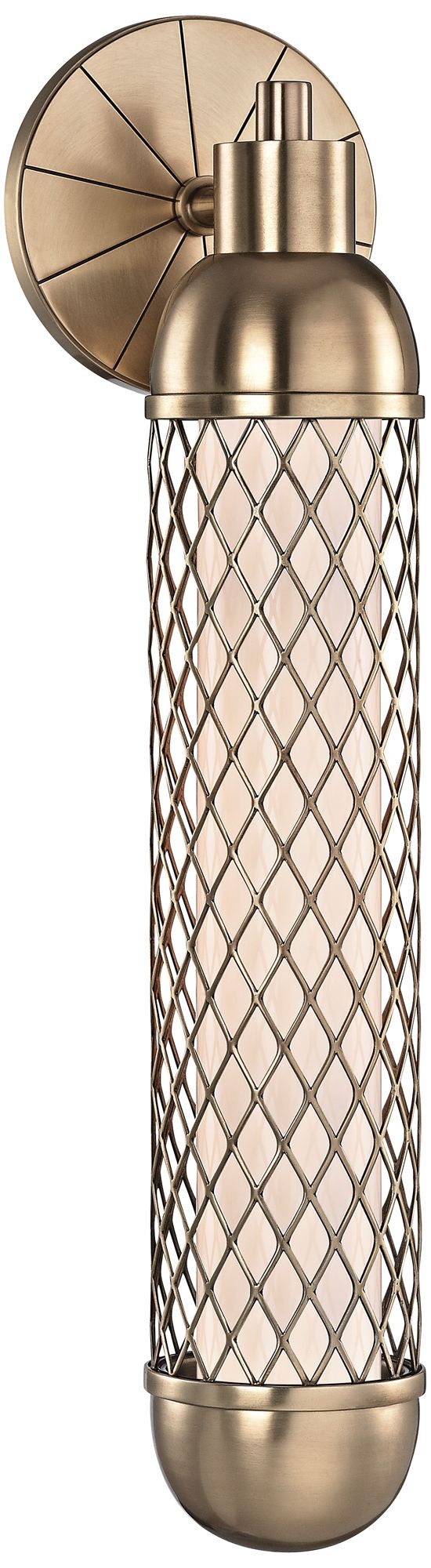 Hudson Valley Hayes 19 1/4"H Aged Brass LED Wall Sconce