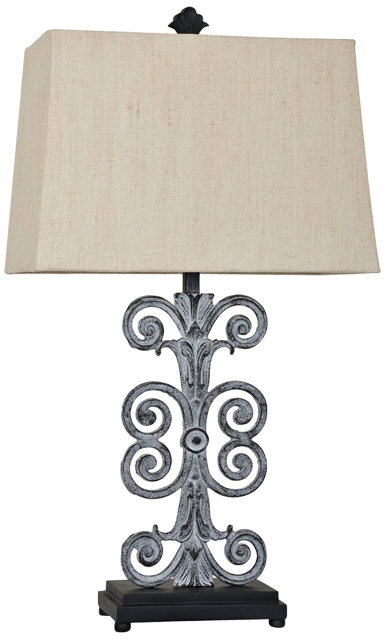Crestview Collection Lazzaro Antique Iron Table Lamp