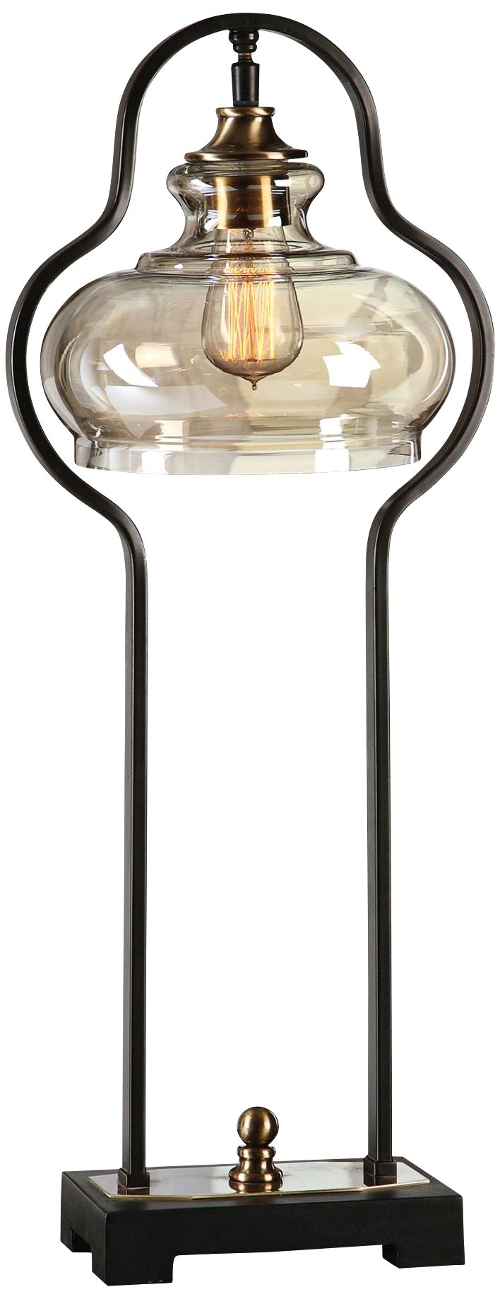 Uttermost Cotulla Aged Black Iron Buffet Table Lamp 9Y524 Lamps Plus