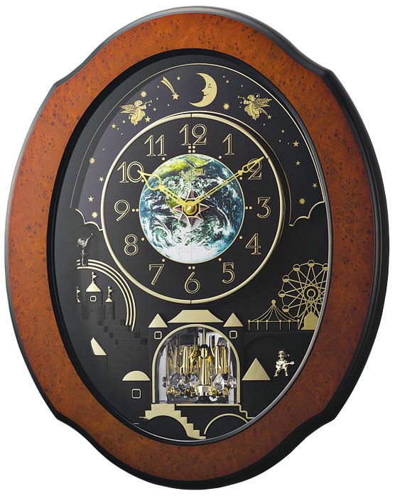 Timecracker Cosmos 20 1/2" High Musical Motion Wall Clock