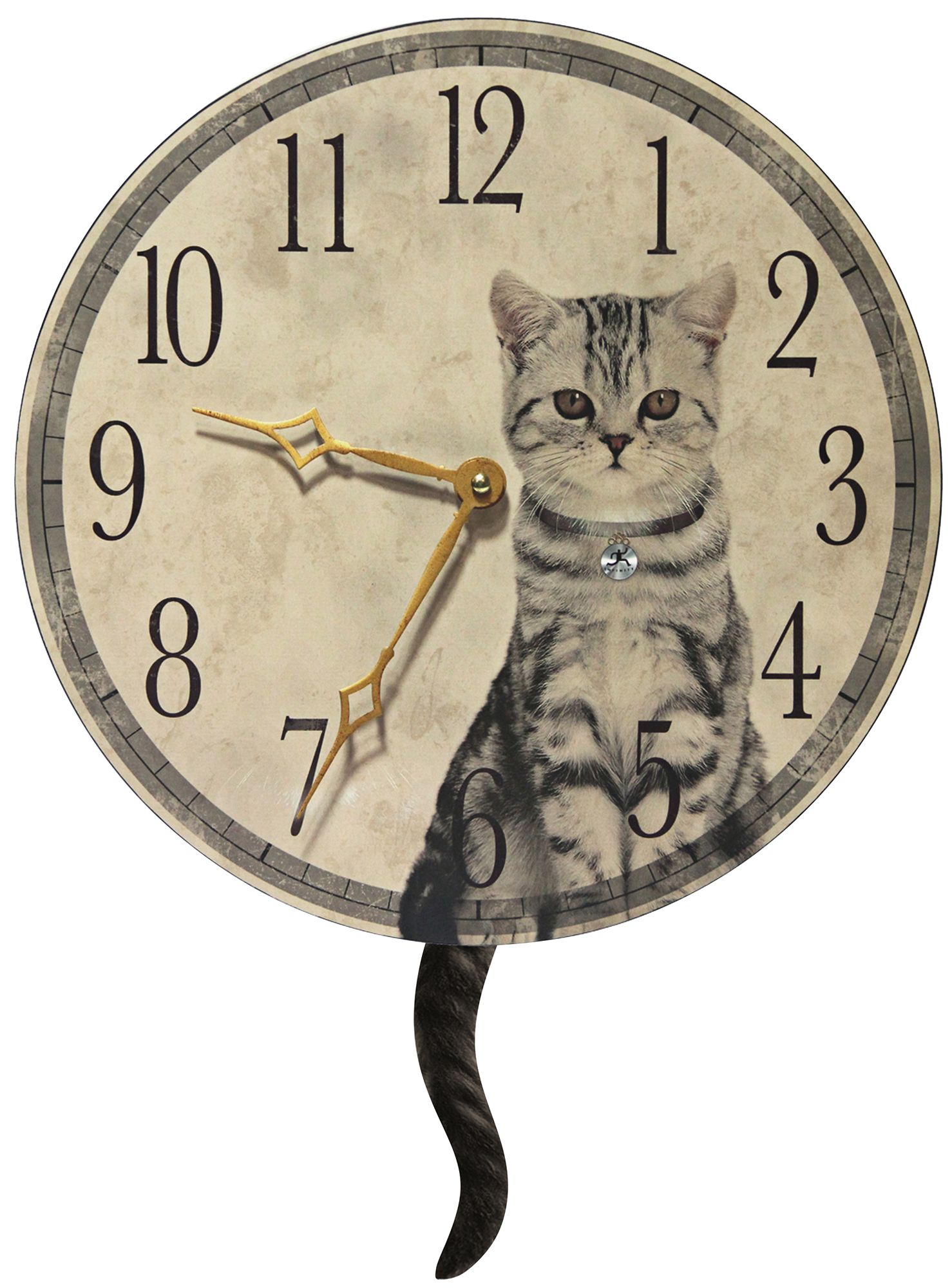 Purrfect Timing 13 1/2" Wide Cat Wall Clock