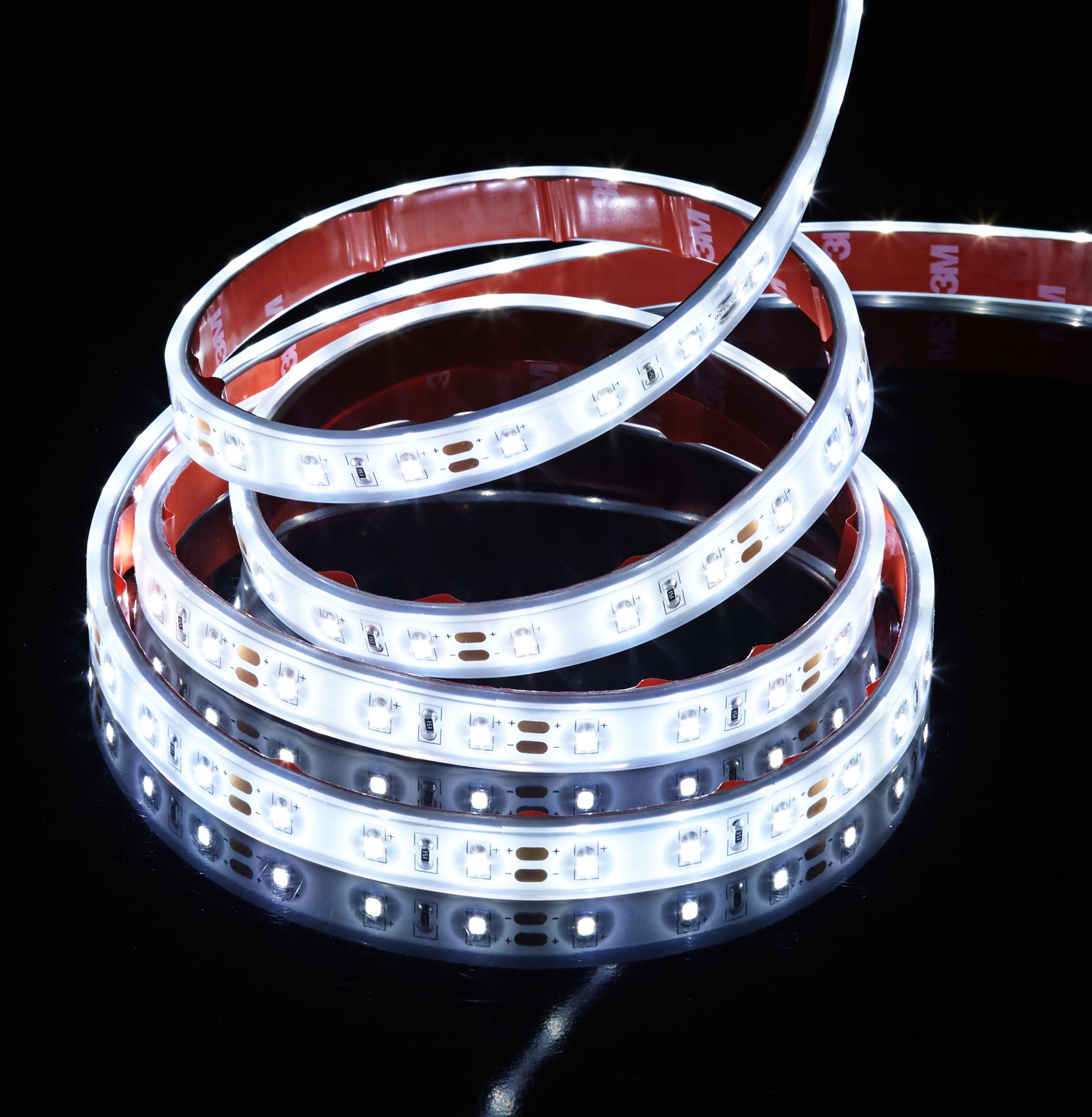 6' White Coated Flex Non-Dimmable LED Tape Light Kit